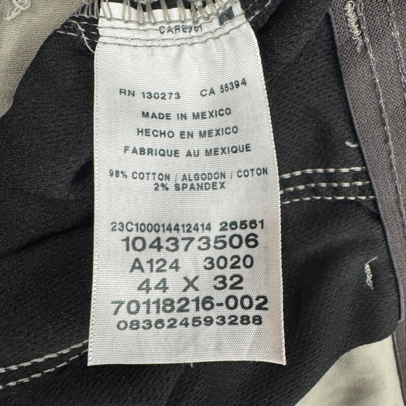 Lee Pants Mens 44x32 Extreme Comfort Gray Chino Office Casual Stretch Straight - Picture 4 of 15